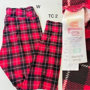 Lularoe Plaid TC2 Leggings